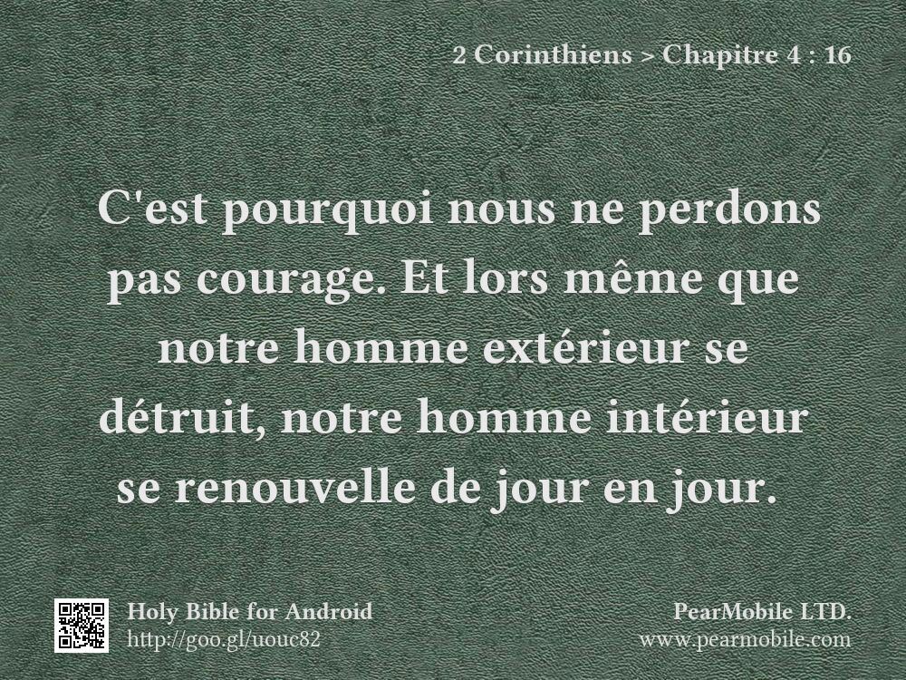 2 Corinthiens, Chapitre 4:16